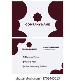 vector graphic of business card