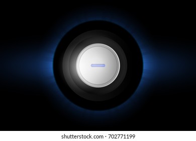 Vector graphic buttons and LED illustrations