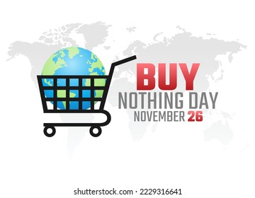 vector graphic of buy nothing day good for buy nothing day celebration. flat design. flyer design.flat illustration.