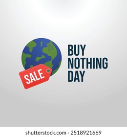 vector graphic of Buy Nothing Day ideal for Buy Nothing Day celebration.