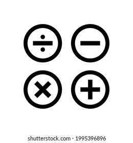 Vector graphic of calculator logo