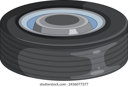 Gráfico vectorial de una lente de cámara, detallado y estilizado