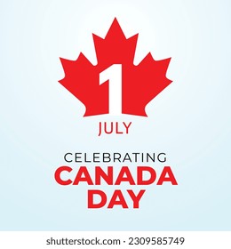 vector graphic of Canada Day good for Canada Day celebration. flat design. flyer design.flat illustration.