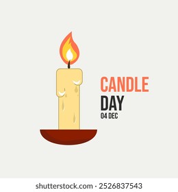 vector graphic of Candle Day good for national Candle Day celebration. flat design. flyer design.flat illustration.