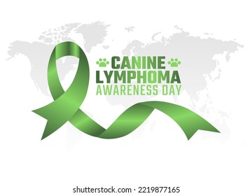 vector graphic of canine lymphoma awareness day good for canine lymphoma awareness day celebration. flat design. flyer design.flat illustration.