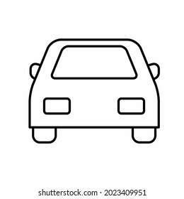 Vector Graphic of Car - Line Style - simple illustration. Editable stroke. Design template vector.outline style design.Vector graphic illustration
