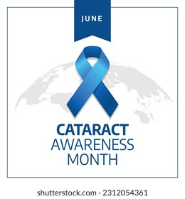 vector graphic of Cataract Awareness Month good for Cataract Awareness Month celebration. flat design. flyer design.flat illustration.