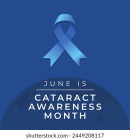 vector graphic of Cataract Awareness Month ideal for Cataract Awareness Month celebration.	