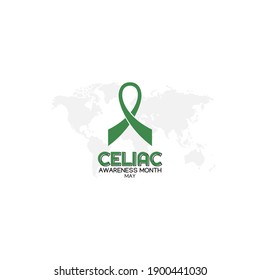 vector graphic of celiac awareness month good for celiac awareness month celebration. flat design. flyer design.flat illustration.