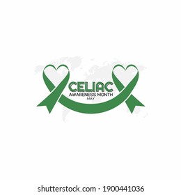 vector graphic of celiac awareness month good for celiac awareness month celebration. flat design. flyer design.flat illustration.
