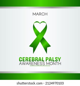 vector graphic of cerebral palsy awareness month good for cerebral palsy awareness month celebration. flat design. flyer design.flat illustration.