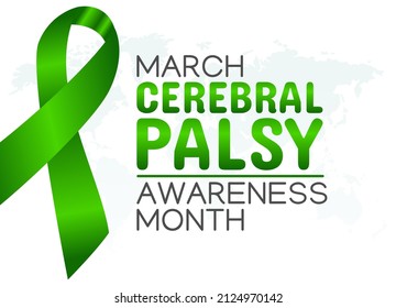 vector graphic of cerebral palsy awareness month good for cerebral palsy awareness month celebration. flat design. flyer design.flat illustration.
