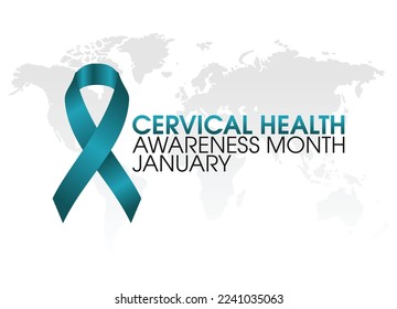 vector graphic of cervical health awareness month good for cervical health awareness month celebration. flat design. flyer design.flat illustration.