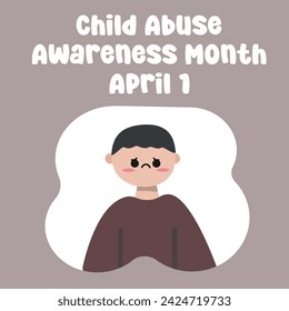 vector graphic of Child Abuse Awareness Month ideal for Child Abuse Awareness Month celebration.