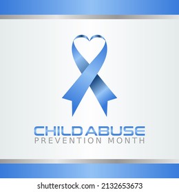 gráfico vectorial de la prevención del maltrato infantil mes bueno para la celebración del mes de prevención del maltrato infantil. diseño plano. diseño de volante.ilustración plana.