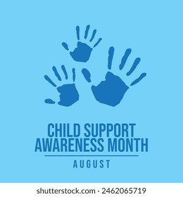 vector graphic of Child Support Awareness Month ideal for Child Support Awareness Month celebration.