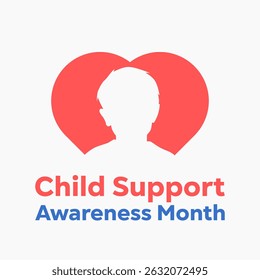Vektorgrafik des "Child Support Awareness Month", ideal für die Feier des "Child Support Awareness Month".
