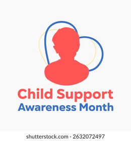 Vektorgrafik des "Child Support Awareness Month", ideal für die Feier des "Child Support Awareness Month".
