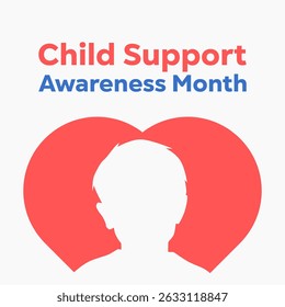 gráfico vetorial de Child Support Awareness Month ideal para celebração de Child Support Awareness Month
