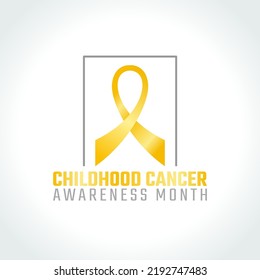 vector graphic of childhood cancer awareness month good for childhood cancer awareness month celebration. flat design. flyer design.flat illustration.