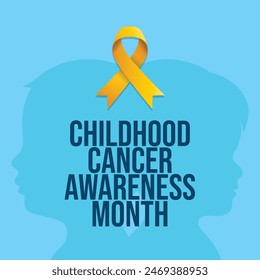 vector graphic of Childhood Cancer Awareness Month ideal for Childhood Cancer Awareness Month celebration.