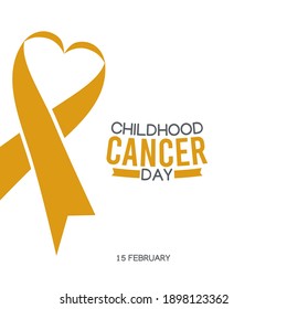 vector graphic of childhood cancer day good for childhood cancer day celebration. flat design. flyer design.flat illustration.