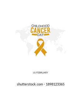 vector graphic of childhood cancer day good for childhood cancer day celebration. flat design. flyer design.flat illustration.