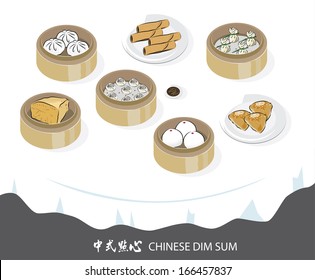 Vector graphic of Chinese Dimsum