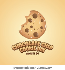 gráfico vectorial del día de las galletas de chocolate bueno para la celebración del día de las galletas de chocolate. diseño plano. diseño de volante.ilustración plana.