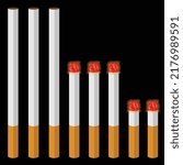 Vector graphic of Cigarattes. Good for Icon, sticker, clipart, game assests, children illustration, etc.	
