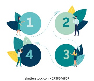 Vector graphic, Circle number options infographic, can be used for workflow layout, diagram, presentation, web design, business concept with 4 options, steps or processes vector
