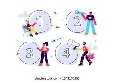 Vector graphic, Circle number options infographic, can be used for workflow layout, diagram, presentation, web design, business concept with 4 options, steps or processes vector