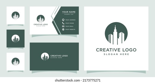 Vector graphic of city logo design template