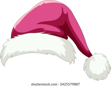 Vector graphic of a classic Santa hat.