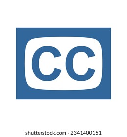 Vector graphic of the closed captioning symbol