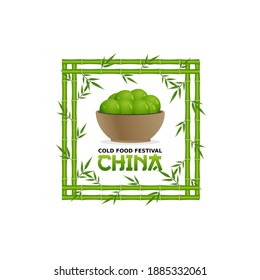 vector graphic of cold food festival china good for cold food festival china celebration. flat design. flyer design.flat illustration.