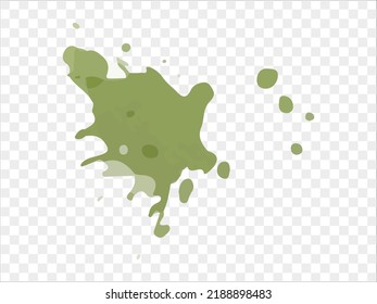Gráfico vectorial de la salpicadura de tinta de color aislado en fondo transparente. Grunge salpicaduras. Ilustración vectorial EPS10. Ilustración del vector abstracto. 

