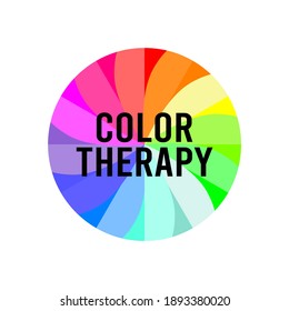 gráfico vectorial de la terapia de color buena para la terapia de color necesaria. diseño plano. diseño de volante.ilustración plana.
