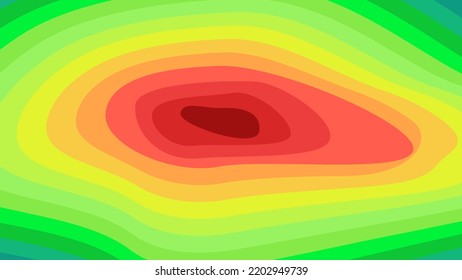 Vector graphic of Color topographic contour map with combination spectrum colors. Topographic map contour with elevation. vector eps10.
