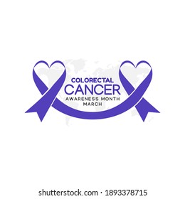 vector graphic of colorectal cancer awareness month good for colorectal cancer awareness month celebration. flat design. flyer design.flat illustration.	