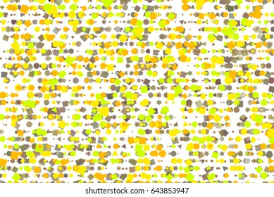 Vector graphic. Colored abstract overlapping mixed shape pattern. Good for web page, wallpaper, graphic design, catalog, texture or background.