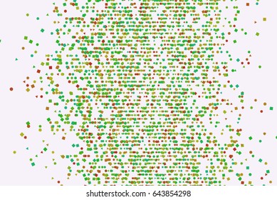 Vector graphic. Colored abstract overlapping mixed shape pattern. Good for web page, wallpaper, graphic design, catalog, texture or background.