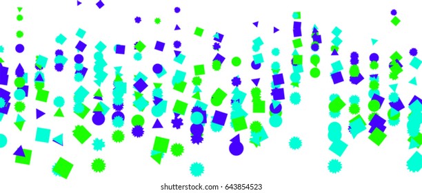 Vector graphic. Colored abstract overlapping mixed shape pattern. Good for web page, wallpaper, graphic design, catalog, texture or background.