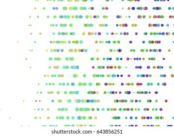 Vector graphic. Colored abstract overlapping star shape pattern. Good for web page, wallpaper, graphic design, catalog, texture or background.