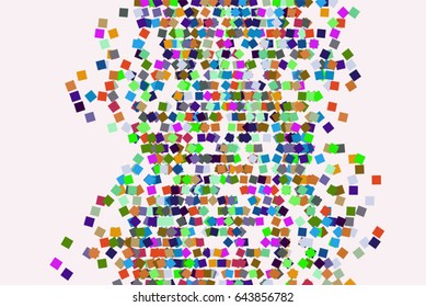 Vector graphic. Colored abstract overlapping square, rectangle shape pattern. Good for web page, wallpaper, graphic design, catalog, texture or background.