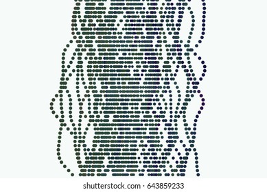 Vector graphic. Colored abstract overlapping shape pattern. Good for web page, wallpaper, graphic design, catalog, texture or background.