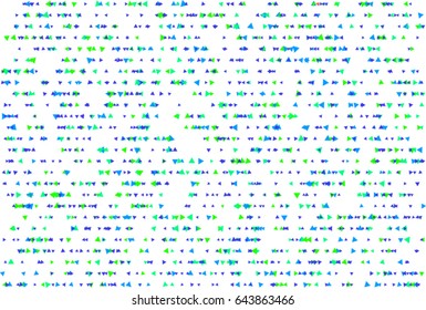 Vector graphic. Colored abstract overlapping triangle shape pattern. Good for web page, wallpaper, graphic design, catalog, texture or background.