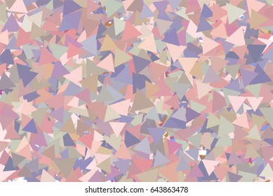 Vector graphic. Colored abstract overlapping triangle shape pattern. Good for web page, wallpaper, graphic design, catalog, texture or background.