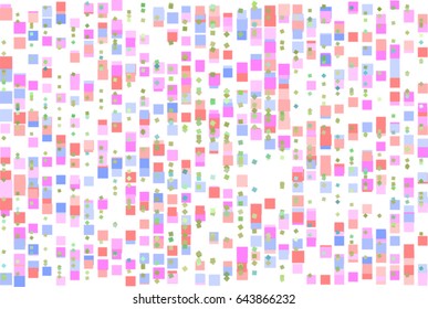 Vector graphic. Colored abstract overlapping square, rectangle shape pattern. Good for web page, wallpaper, graphic design, catalog, texture or background.