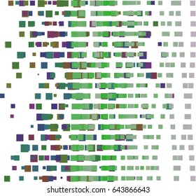 Vector graphic. Colored abstract overlapping square, rectangle shape pattern. Good for web page, wallpaper, graphic design, catalog, texture or background.